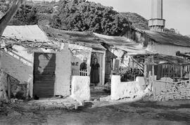 Viviendas de pescadores. Barrio de la Malagueta. Octubre de 1954. Málaga, España.