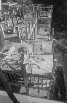 Construcción del Palacio de Diputación. 1954, noviembre. Málaga. España.