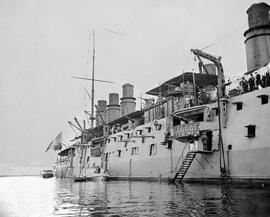 Buque francés “JEANNE D’ARC” (estribor). Puerto de Málaga. 1913. España. Colección Gonzalo de Castro-150