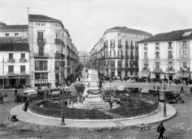 Glorieta del Marqués de Larios. Calle Larios. Alameda Principal. Acera de la Marina. Años 20, siglo XX. Málaga, España. 01
