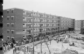 Inauguración Barriada 4 de diciembre. Agosto de 1959. Málaga, España.