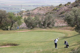 Vista de un partido. Campeonato de España Universitario de Golf. Antequera. Abril de 2017