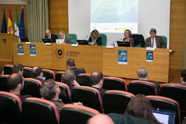 Mesa 1: "La perspectiva de las Naciones Unidas". Jornada "Brexit y Gibraltar. Un reto con oportunidades conjuntas". Edificio del Rectorado. Febrero de 2017