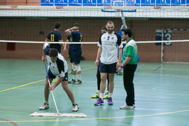 Partido UCAM - Universidad de Almería. Campeonato de España Universitario de Voleibol. Complejo Polideportivo Universitario. Abril de 2018