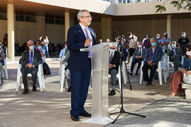 Discurso de José Ángel Narváez. Homenaje a los sanitarios en la Facultad de Medicina de la Universidad de Málaga. Campus de Teatinos. Octubre de 2021