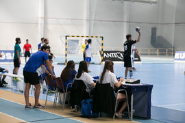 Partido Universidad de Barcelona - Universidad de Basilea. Categoría masculina. Campeonato Europeo Universitario de Balonmano. Antequera. Julio de 2017
