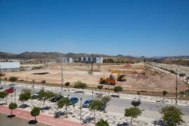 Obras de la nueva Facultad de Turismo. Campus de Teatinos. Junio de 2021