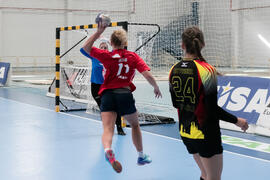 Partido Universidad de Oslo - Universidad de Colonia. Categoría femenina. Campeonato Europeo Universitario de Balonmano. Antequera. Julio de 2017