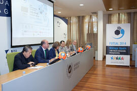 Presentación del mundial universitario de fútbol sala. Rectorado. Junio de 2014