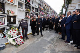 Entierro de Eugenio Chicano. Cementerio de Vélez-Málaga. Noviembre de 2019