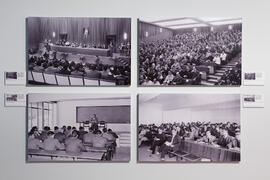 Exposición "50 Años de la Facultad de Ciencias Económicas y Empresariales". Sala de la Muralla del Edificio del Rectorado. Febrero de 2015