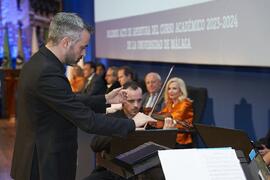 Santiago Jesús Otero Vela. Apertura del Curso Académico 2023/2024 de la Universidad de Málaga. Paraninfo. Septiembre de 2023