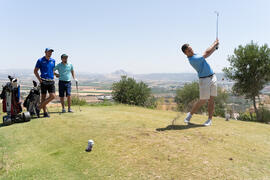 Jugada en el Campeonato Europeo de Golf Universitario. Antequera. Junio de 2019