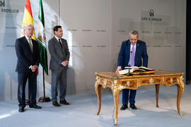 Toma de posesión de D. José Ángel Narváez Bueno como Rector de la Universidad de Málaga. Palacio de San Telmo, Sevilla. Enero de 2020