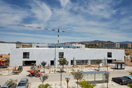 Obras del nuevo Pabellón de Gobierno. Campus de Teatinos. Mayo de 2021