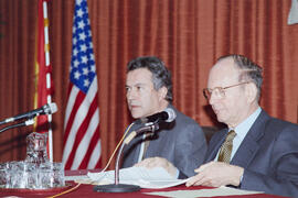 Visita del embajador de Estados Unidos a la Universidad de Málaga. Enero de 1995
