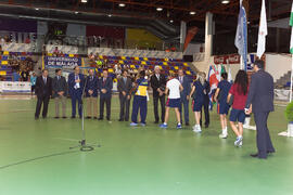 Premio al Equipo Ideal femenino. Acto de clausura y entrega de medallas. 14º Campeonato del Mundo Universitario de Fútbol Sala 2014 (FUTSAL). Antequera. Julio de 2014