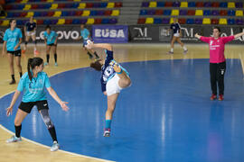 Partido Universidad de Málaga - Universidad de Aveiro. Categoría femenina. Campeonato Europeo Universitario de Balonmano. Antequera. Julio de 2017
