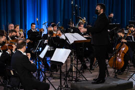 Concierto de Bandas Sonoras de la 30 edición de Fancine de la Universidad de Málaga. Auditorio de la Escuela Técnica de Ingeniería de Telecomunicaciones e Informática. Noviembre de 2020