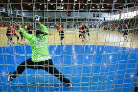 Partido Universidad Radboud - Universidad de Colonia. Categoría femenina. Campeonato Europeo Universitario de Balonmano. Antequera. Julio de 2017