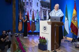 Lección Inaugural de Eugenio Carmona. Apertura del Curso Académico 2024/2025 de la Universidad de Málaga. Paraninfo. Septiembre de 2024