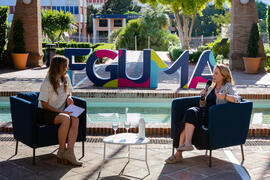 "Dialogando" con Theresa Zabell. Jardín Botánico de la Universidad de Málaga. Mayo de 2021