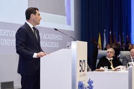 Discurso de Juan Manuel Moreno Bonilla. Solemne Acto de Apertura del Curso Académico 2022/2023 de las Universidades Andaluzas. Escuela Técnica Superior de Ingeniería Informática y Telecomunicaciones. Septiembre de 2022