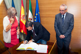 Toma de posesión del personal docente e investigador de la Universidad de Málaga. Rectorado. Octubre de 2011
