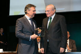 Entrega del galardón conmemorativo a Francisco Arteaga. Acto del 25 Aniversario del Parque Tecnológico de Andalucía. Palacio de Ferias y Congresos de Málaga. Noviembre de 2017
