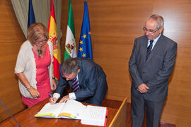 Toma de posesión del personal docente e investigador de la Universidad de Málaga. Rectorado. Octubre de 2011