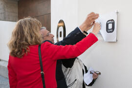 Inauguración de la sala de exposiciones "Espacio Cero" en el Contenedor Cultural. Campus de Teatinos. Abril de 2019