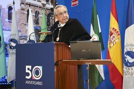 José Ángel Narváez. Apertura del Curso Académico 2023/2024 de la Universidad de Málaga. Paraninfo. Septiembre de 2023