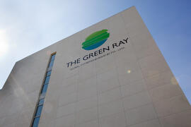 Edificio The Green Ray (El Rayo Verde). Campus de Teatinos. Abril de 2015