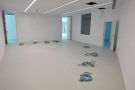 Interiores de la nueva Facultad de Psicología. Campus de Teatinos. Mayo de 2021