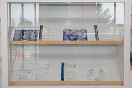 Exposición bibliográfica “Arqueología malagueña en la biblioteca”. Inauguración de las actividades con motivo del Día Internacional del Libro. Biblioteca General. Abril de 2018