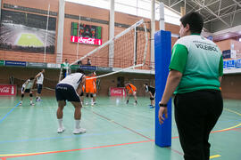 Partido masculino Universidad de Málaga - Universidad de Vigo. Campeonato de España Universitario de Voleibol. Complejo Polideportivo Universitario. Abril de 2018