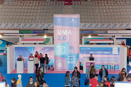 Jornadas de Puertas Abiertas de la Universidad de Málaga. Complejo Polideportivo Universitario. Abril de 2014