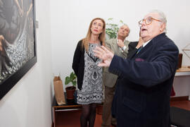Inauguración de la Exposición Murales de Eugenio Chicano "El Copo" y "Puerta Oscura". Escuela Técnica Superior de Ingeniería Informática. Noviembre de 2013