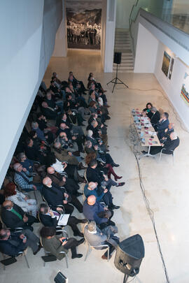 Mesa redonda. Exposición "Paisajes Andaluces" de Eugenio Chicano. Museo del Patrimonio Municipal. Febrero de 2017