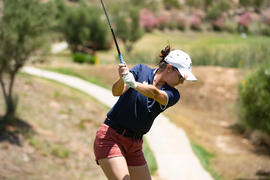 Jugadora de la Universidad de Málaga. Campeonato Europeo de Golf Universitario. Antequera. Junio de 2019