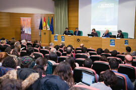 Mesa 3: "La perspectiva de las personas (físicas y jurídicas)". Jornada "Brexit y Gibraltar. Un reto con oportunidades conjuntas". Edificio del Rectorado. Febrero de 2017