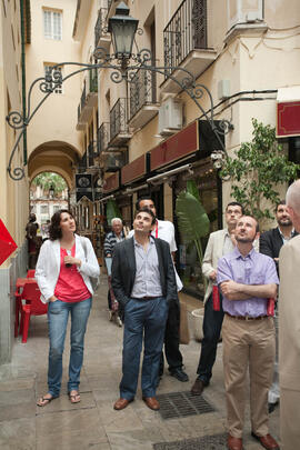 Visita anual de la conferencia de la RedOTRI en el centro histórico de Málaga. Junio de 2010