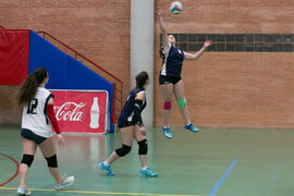 Partido femenino Universidad de Málaga - Universidad de A Coruña. Campeonato de España Universitario de Voleibol. Complejo Polideportivo Universitario. Abril de 2018
