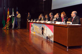 Intervención de Antonio Merino. Acto de Inauguración del 3º Congreso Internacional de Actividad Físico-Deportiva para Mayores de la Universidad de Málaga. Palacio de Ferias y Congresos de Málaga. Marzo de 2009