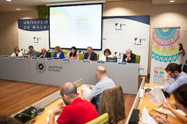 Presentación de la XIV edición de los Cursos de Verano de la Universidad de Málaga. Rectorado. Mayo 2015