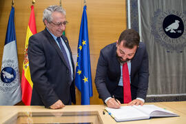 Toma de Posesión de Francisco Javier Ruiz Albert como nuevo profesor titular del Departamento de Biología Celular, Genética y Fisiología de la Universidad de Málaga. Edificio del Rectorado. Febrero de 2018