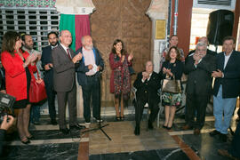 Inauguración de la placa conmemorativa de la Casa Natal de Eugenio Chicano. Málaga. Octubre de 2017
