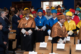 Comitiva previa a la apertura del Curso Académico 2019/2020 de la Universidad de Málaga. Paraninfo. Septiembre de 2019