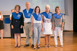 Imposición de becas. Graduación y clausura del curso del Aula de Mayores de la Universidad de Málaga. Campus de Teatinos. Junio de 2018