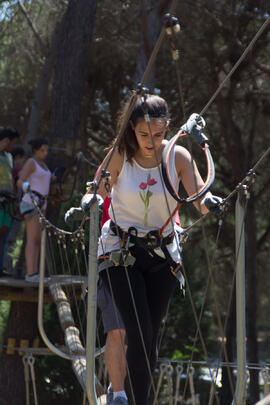 Actividad en Aventura Amazonia Marbella. Olimpiada Española de Economía, Fase Nacional. Marbella. Junio de 2015
